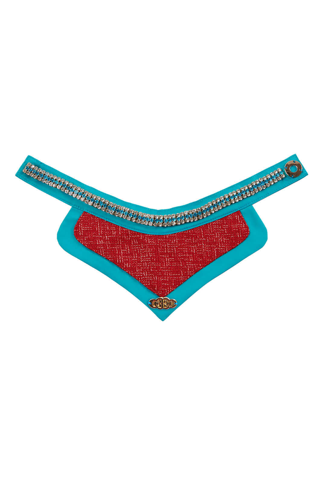 The Atlantis Eternal Pet Bib – Tweed & Heart Detail Elegance
