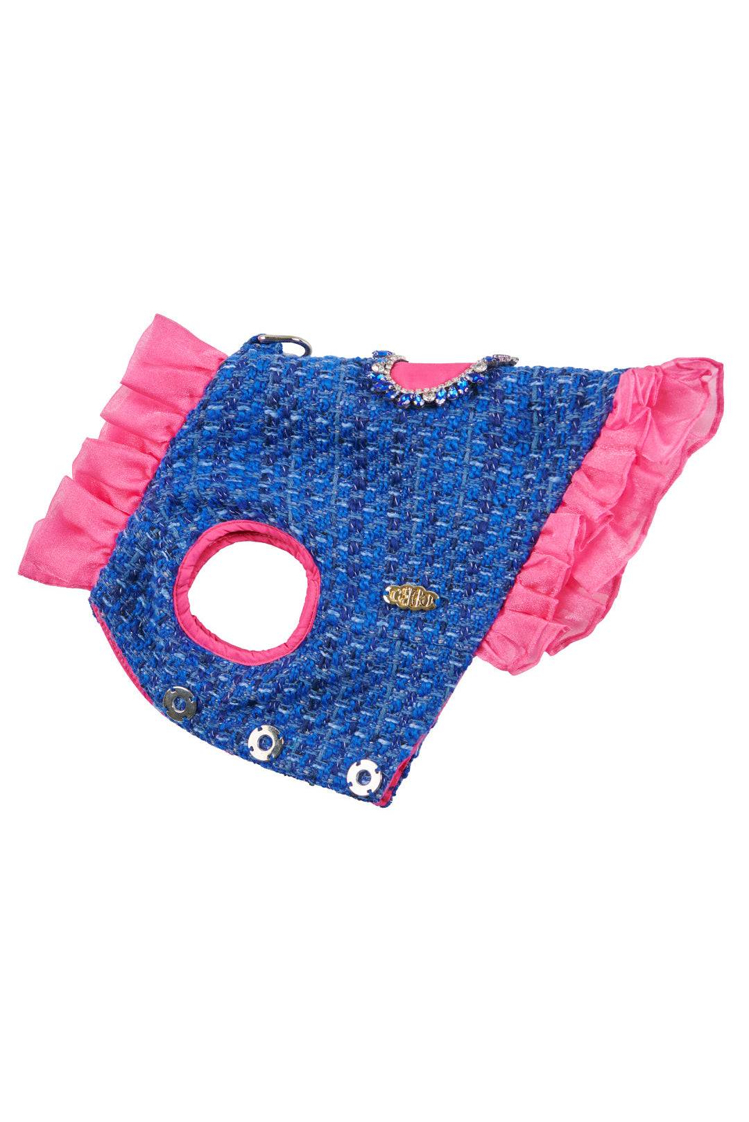 Deep Blue Tweed & Eternal Heart Design Petwear|COZY-EVER