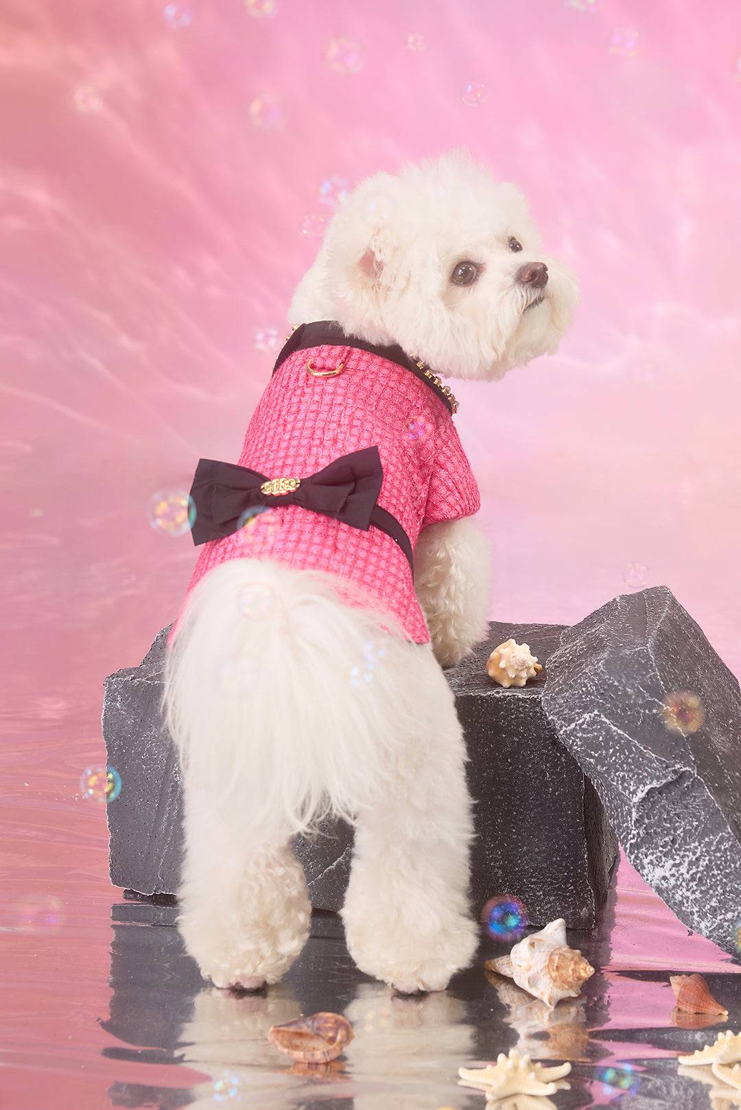 Tweed & Sparkling Rhinestone Chain Petwear|COZY-EVER