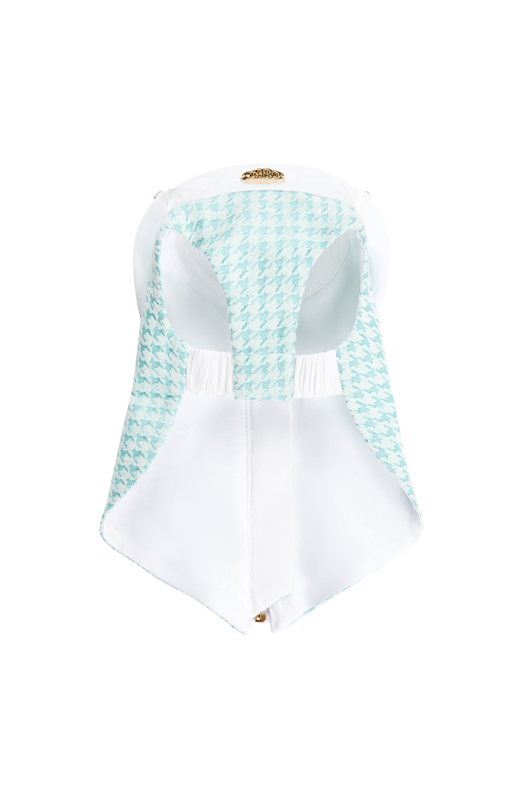 Tweed & Rhinestone Button Accent Petwear|COZY-EVER