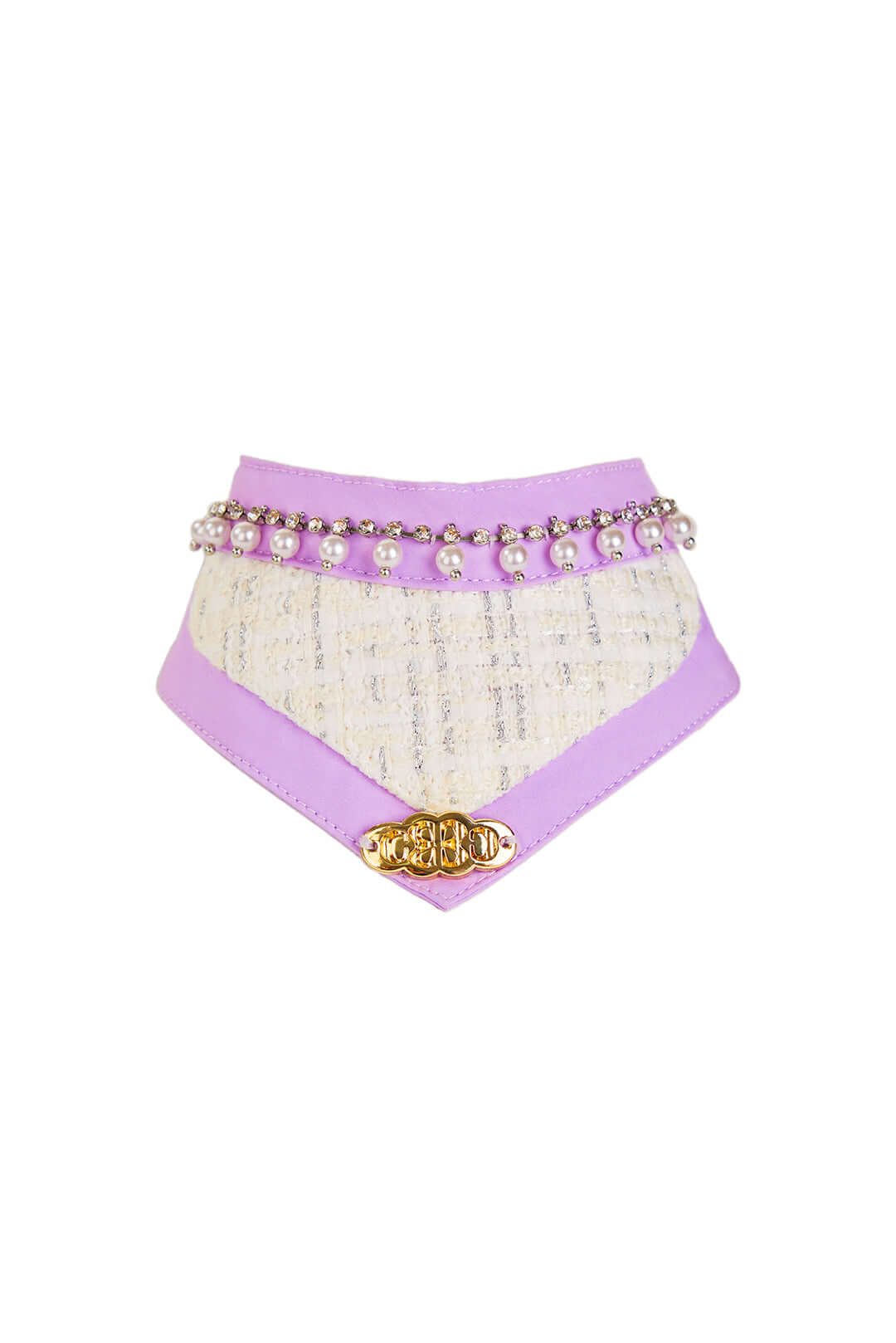 The Gilded Age South French Pet Bib – Tweed & Pearl Elegance - COZY-EVER