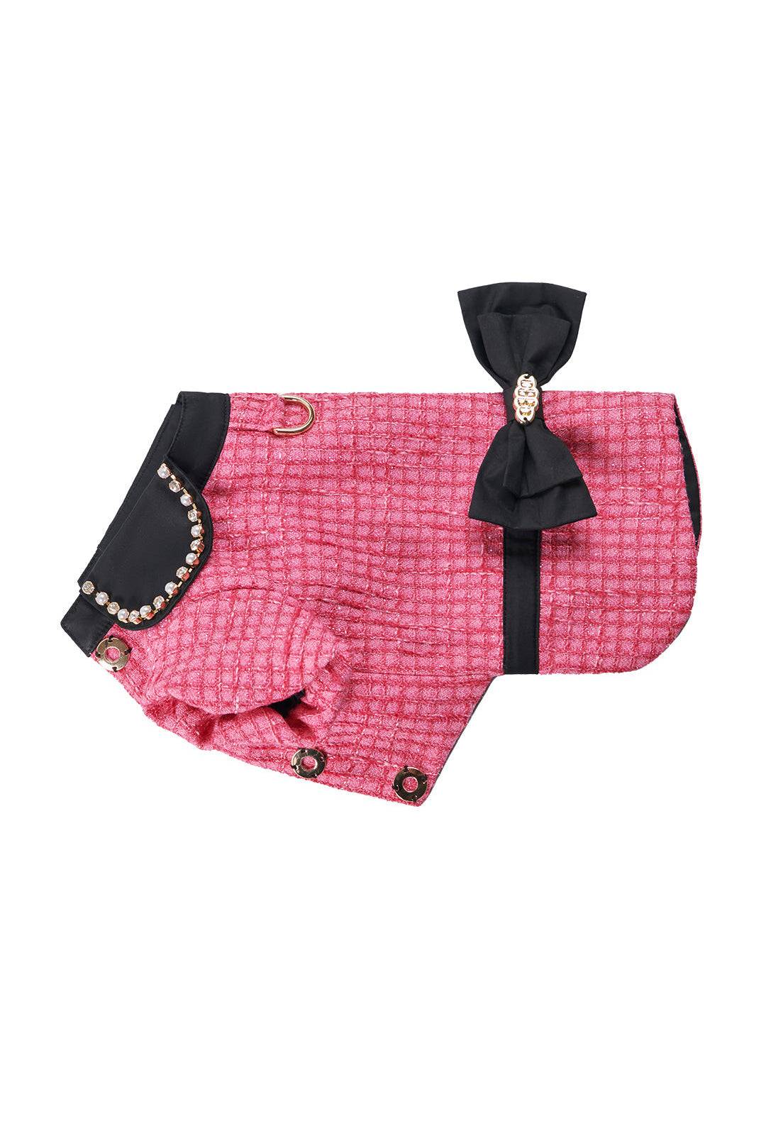 Tweed & Sparkling Rhinestone Chain Petwear|COZY-EVER