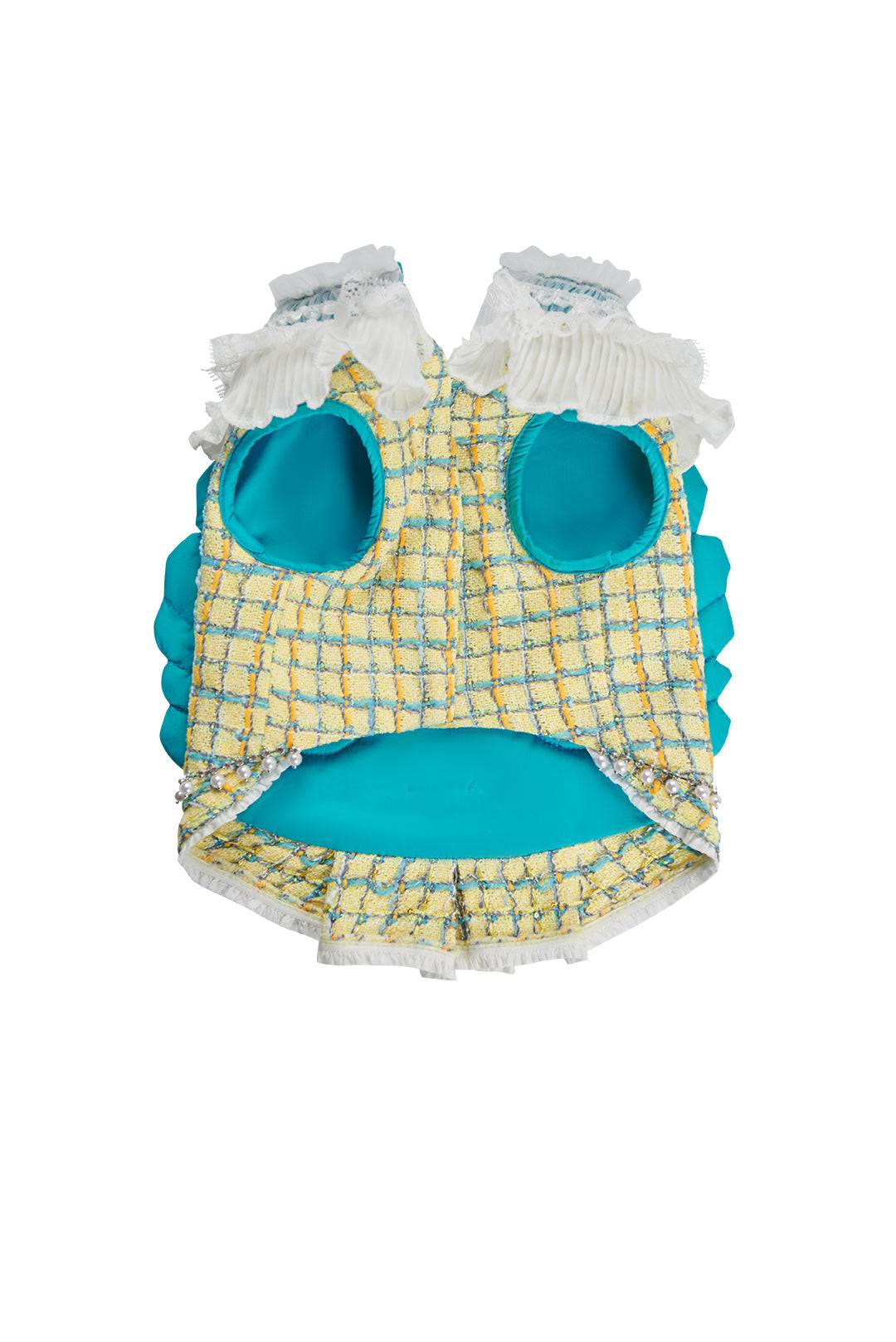 Yellow Tweed & Winged Speed Detail Petwear|COZY-EVER