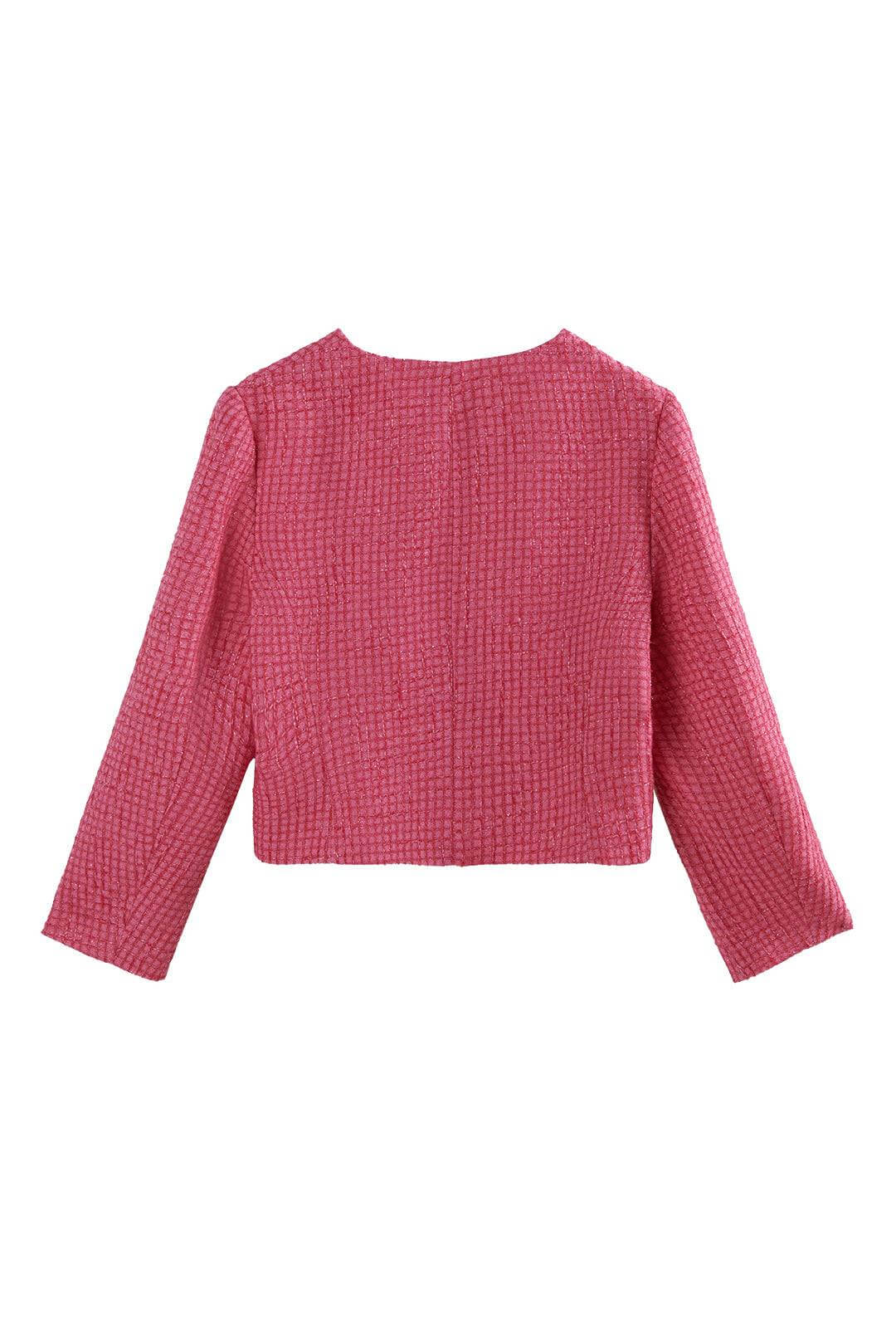 The Atlantis Luxe Tweed Crystal Jacket – Custom Tailored Elegance Custom - COZY-EVER