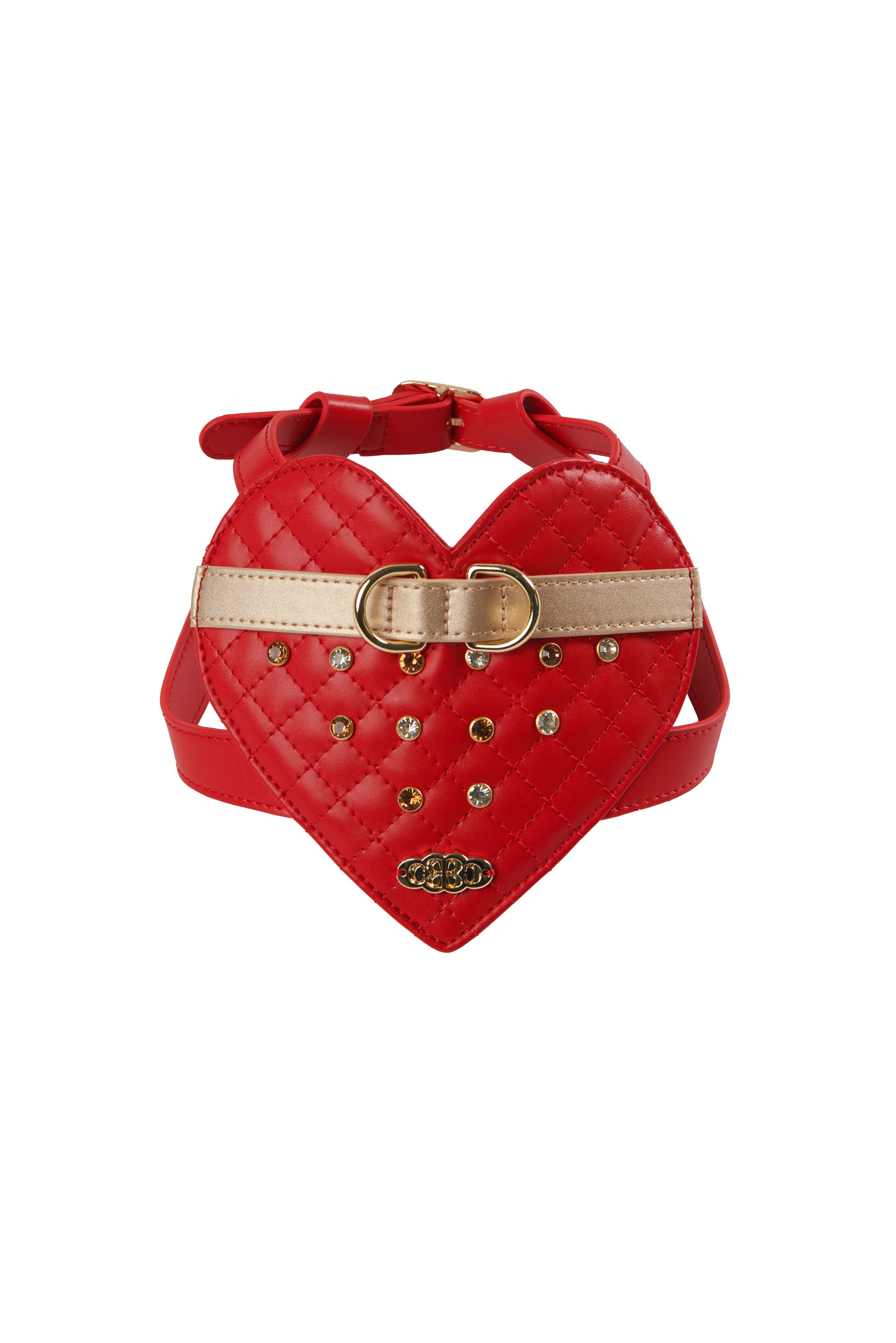 The Atlantis Heartbeat Miracle Harness - Red Leather