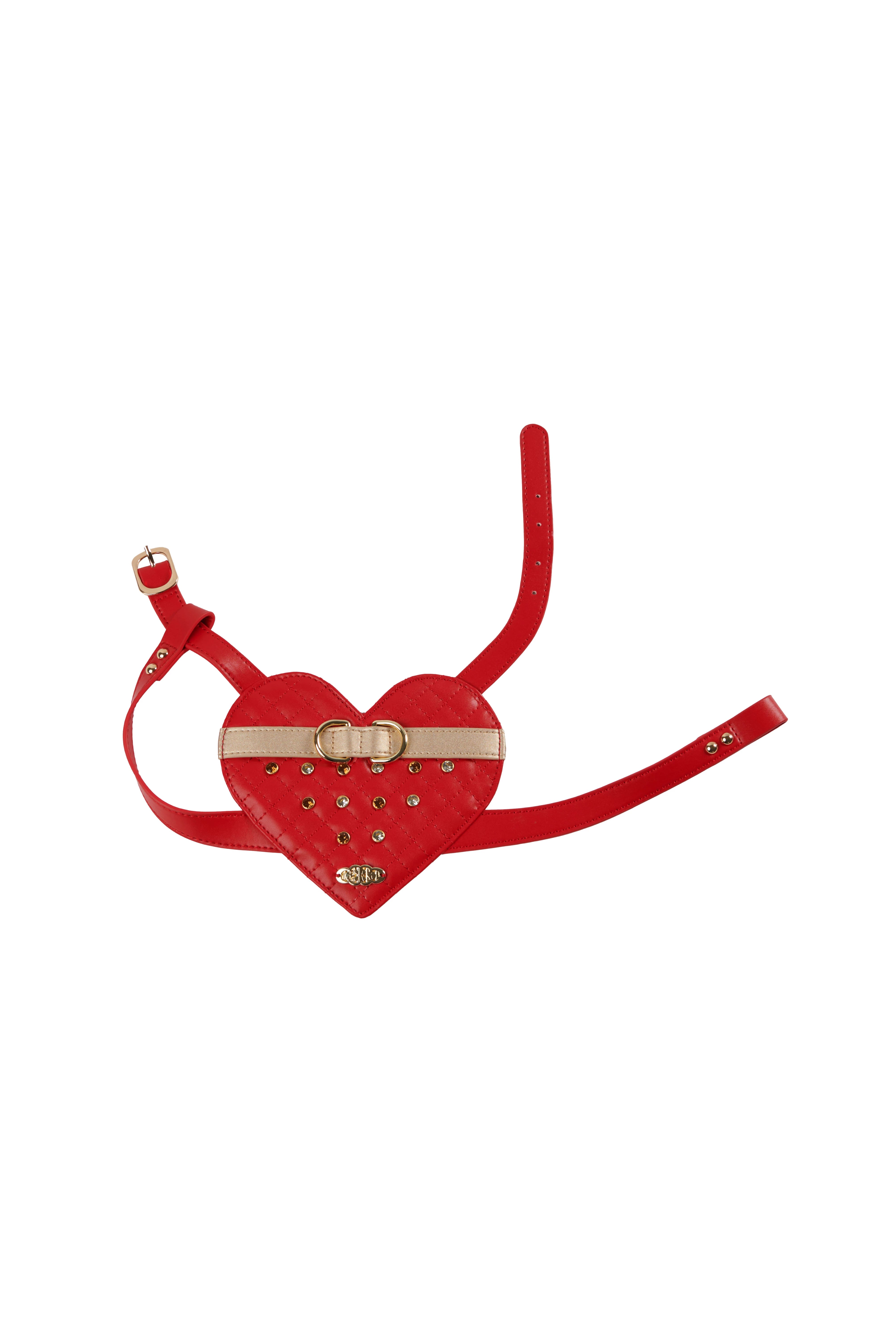 The Atlantis Heartbeat Miracle Harness - Red Leather