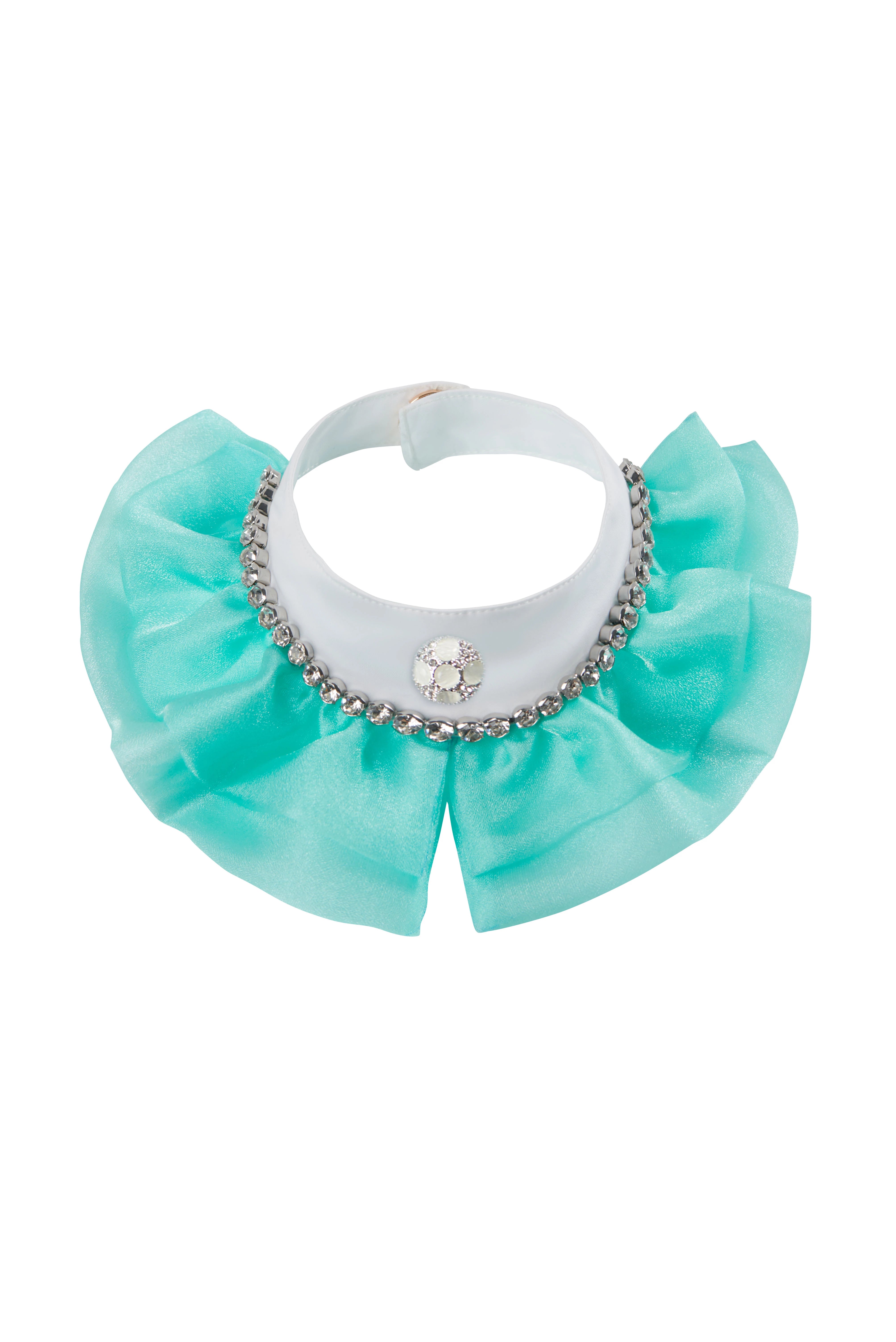 The Atlantis Floating Light Pet Bib – Organdy & Lace Elegance